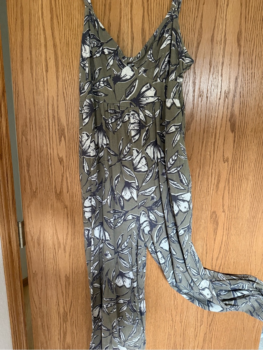 Gentle Fawn Olive Green Floral Jumpsuit